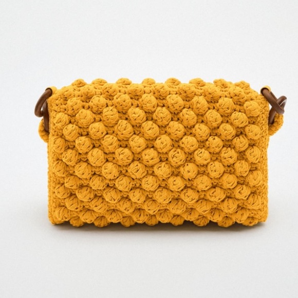NWT Zara Crochet Bobble Shoulder bag - Picture 3 of 16